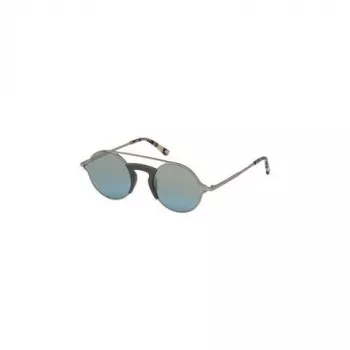 WEB EYEWEAR WE0247-09Q Unisex Kwadratowe Okulary Przeciwsłoneczne Havana Oprawka Acetatowa Brązowe Soczewki Poliwęglanowe UV400