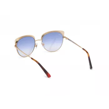 WEB EYEWEAR Damskie okulary przeciwsłoneczne motylkowe WE0271-5532W Havana Acetate Brown Gradient UV400 55/18/140