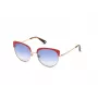 WEB EYEWEAR Damskie okulary przeciwsłoneczne motylkowe WE0271-5532W Havana Acetate Brown Gradient UV400 55/18/140