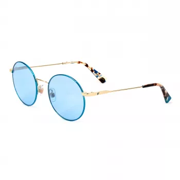 WEB EYEWEAR Okulary przeciwsłoneczne damskie kocie oko WE0254-32V Havana Brązowa oprawka acetatowa Brązowe soczewki gradientowe 49mm
