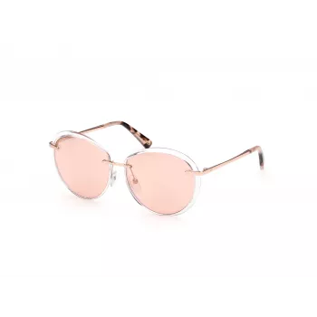WEB EYEWEAR Women's Cat Eye Sunglasses WE0297-5726Z Brown Havana/Gold Tone