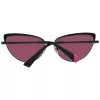 WEB EYEWEAR Damskie kwadratowe okulary przeciwsłoneczne acetatowe WE0272-5901Z - czarna oprawka, szare szkła 59mm