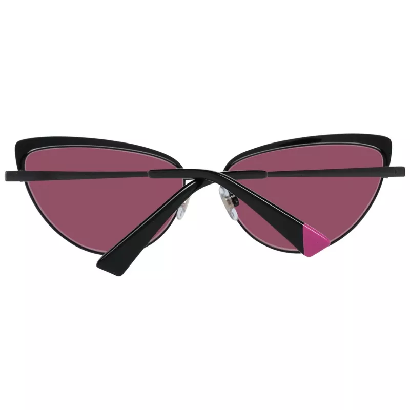 WEB EYEWEAR Damskie kwadratowe okulary przeciwsłoneczne acetatowe WE0272-5901Z - czarna oprawka, szare szkła 59mm