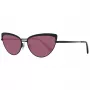 WEB EYEWEAR Damskie kwadratowe okulary przeciwsłoneczne acetatowe WE0272-5901Z - czarna oprawka, szare szkła 59mm