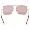 WEB EYEWEAR Okulary przeciwsłoneczne damskie WE0210-28Y Havana Brązowe Acetatowe Kształt Kwadratowy UV400