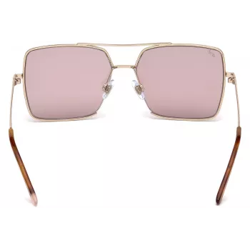 WEB EYEWEAR Okulary przeciwsłoneczne damskie WE0210-28Y Havana Brązowe Acetatowe Kształt Kwadratowy UV400