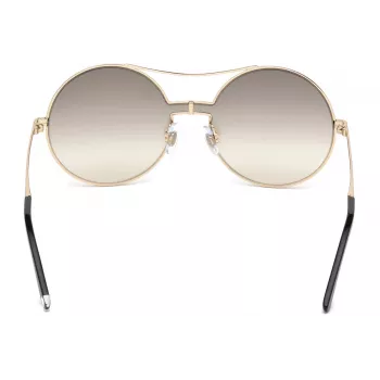 Okulary przeciwsłoneczne WEB EYEWEAR dla kobiet WE0211-28G Złota metalowa oprawka, brązowe gradientowe szkła 59 mm