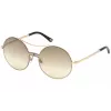 Okulary przeciwsłoneczne WEB EYEWEAR dla kobiet WE0211-28G Złota metalowa oprawka, brązowe gradientowe szkła 59 mm