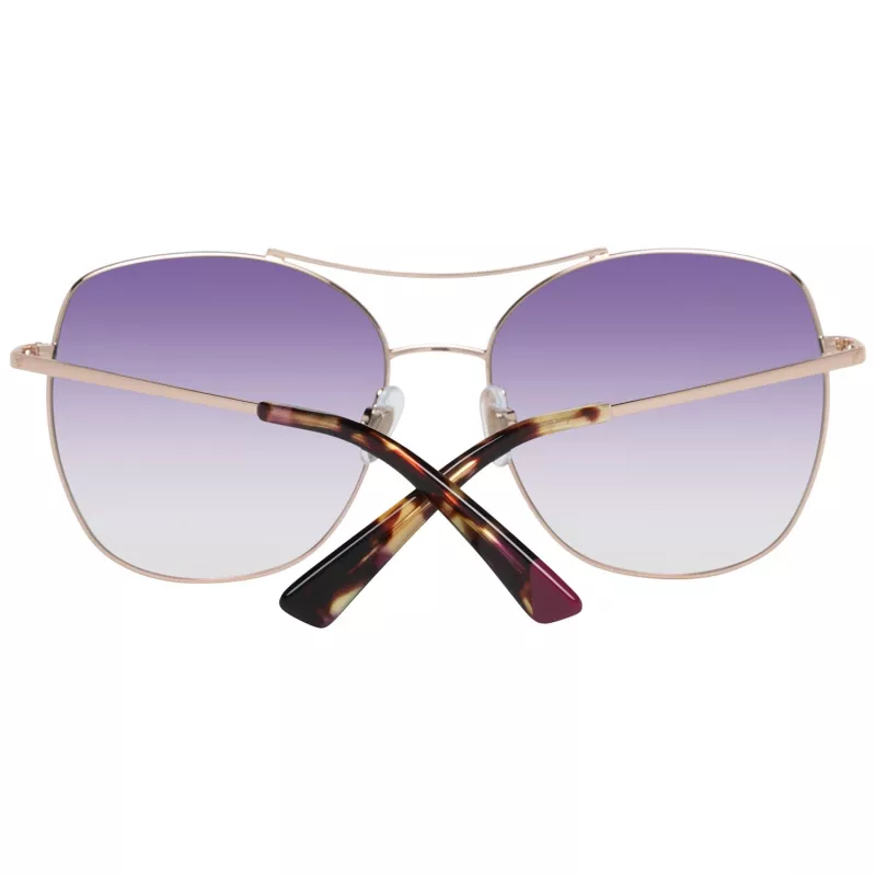 WEB EYEWEAR Okulary przeciwsłoneczne damskie WE0245-5833Z - Brązowy gradient, prostokątna oprawka acetatowa