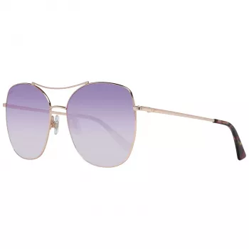 WEB EYEWEAR Okulary przeciwsłoneczne damskie WE0245-5833Z - Brązowy gradient, prostokątna oprawka acetatowa
