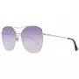 WEB EYEWEAR Okulary przeciwsłoneczne damskie WE0245-5833Z - Brązowy gradient, prostokątna oprawka acetatowa