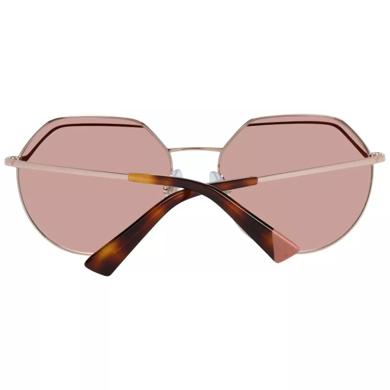 Okulary przeciwsłoneczne WEB EYEWEAR dla kobiet WE0258-5833G Havana Acetate Square Frame Brown Gradient Lens 58/18/140 mm