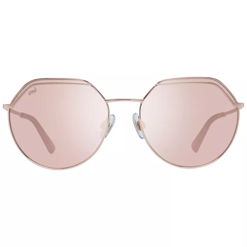 Okulary przeciwsłoneczne WEB EYEWEAR dla kobiet WE0258-5833G Havana Acetate Square Frame Brown Gradient Lens 58/18/140 mm