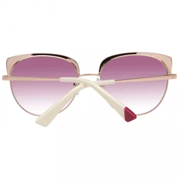Okulary przeciwsłoneczne WEB EYEWEAR dla kobiet WE0271-5533Z Havana Brązowe Kwadratowe Acetatowe Soczewki Gradientowe 55mm