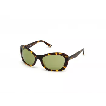 Okulary przeciwsłoneczne WEB EYEWEAR dla kobiet WE0289-5652N Havana Acetate Square Frame Brown Gradient Lens 56/19/130 mm