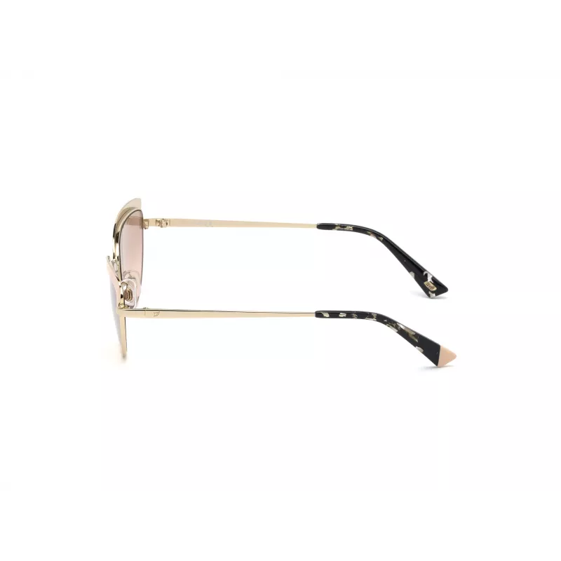WEB EYEWEAR Damskie okulary przeciwsłoneczne WE0272-5932Z, kwadratowe, oprawka acetatowa, czarna, soczewki szare, 59mm