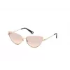 WEB EYEWEAR Damskie okulary przeciwsłoneczne WE0272-5932Z, kwadratowe, oprawka acetatowa, czarna, soczewki szare, 59mm