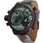Zegarek analogowy WELDER MAN K29-8004 53mm, czarna tarcza, skórzany pasek