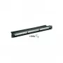 Wentronic 24-portowy panel krosowy CAT6 UTP, 1U do szafy 19-calowej, czarny (95336)