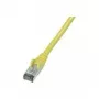 Kabel krosowy Wentronic CAT 6 S/FTP, RJ45 męski do RJ45 męski, 1 m, żółty, LSZH, trudnopalny