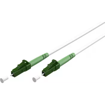 WENTRONIC Goobay 59586 OS2 jednomodowy światłowód kabel krosowy LC/APC do LC/APC, 3 m, biały, LSZH
