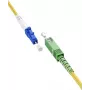 WENTRONIC Goobay 59651 OS2 jednomodowy kabel światłowodowy SC/APC do LC/UPC, 5 m, żółty, LSZH