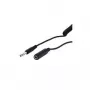 Wentronic Goobay Przedłużacz Jack 6,35 mm, 5 m, TRS Stereo, Wtyk do Gniazda, Czarny 50016