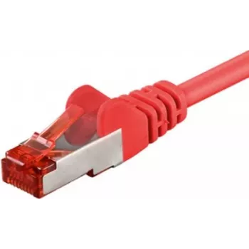 Wentronic Goobay kabel krosowy CAT 6, S/FTP (PiMF), czerwony, 50 m - LSZH bezhalogenowy, miedź 68287