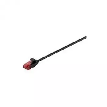 Wentronic Goobay kabel krosowy CAT 6 Slim, U/UTP, czarny, 7,5 m, miedź 93729