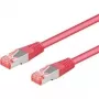 Wentronic Goobay kabel krosowy CAT 6a S/FTP, magenta, 1 m, LSZH, miedź 93682