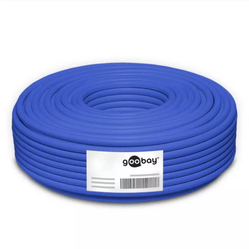 Wentronic Goobay kabel sieciowy dwużyłowy CAT 7A S/FTP PiMF niebieski - przewodnik miedziany CU AWG 22/1 (75716)
