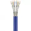Wentronic Goobay kabel sieciowy dwużyłowy CAT 7A S/FTP PiMF niebieski - przewodnik miedziany CU AWG 22/1 (75716)