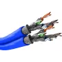 Wentronic Goobay kabel sieciowy dwużyłowy CAT 7A S/FTP PiMF niebieski - przewodnik miedziany CU AWG 22/1 (75716)