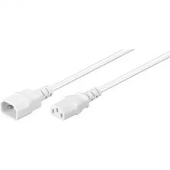 Wentronic Goobay Przedłużacz kabla zasilającego C14 do C13, 1 m, biały 97582