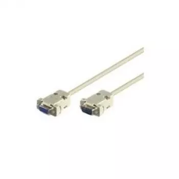 Wentronic Goobay D-SUB RS-232 kabel przedłużający 9-pinowy męski-żeński, szary, 5 m 50225
