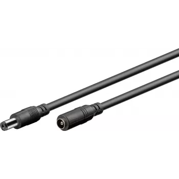 Wentronic Goobay przedłużacz DC 5 m czarny 76671