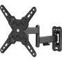 WENTRONIC Goobay FULLMOTION (S) uchwyt ścienny do telewizora na ekrany 19-43 cale, 20 kg, Full Motion, obrotowy, pochylny, VESA do 200x200, czarny 79762