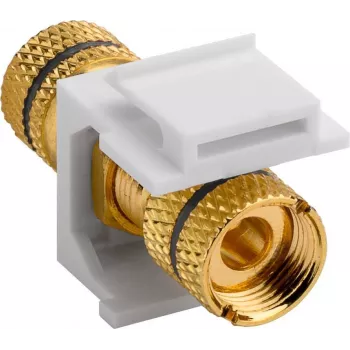 WENTRONIC Goobay moduł keystone głośnikowy, czarny - binding post na złącze śrubowe (79476)