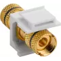 WENTRONIC Goobay moduł keystone głośnikowy, czarny - binding post na złącze śrubowe (79476)
