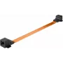 WENTRONIC Goobay kabel przepustowy RJ45 do okna Ultra-Slim 0,25 m, płaski, Gigabit Ethernet, przezroczysty/biały 71411