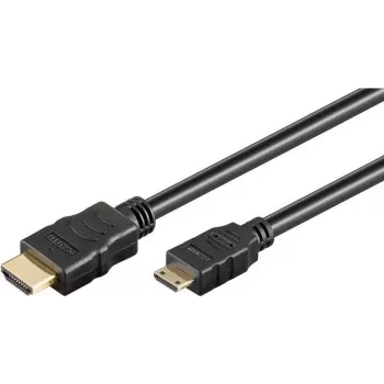 Wentronic High Speed kabel Mini HDMI do HDMI z Ethernet, 1,5 m, czarny