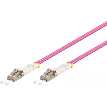 Kabel światłowodowy Wentronic LC-LC OM4 Duplex Multimode, 50/125µm, LSZH, różowy 95940