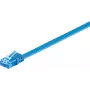 Kabel krosowy Wentronic RJ-45 CAT6a 0,5m U/UTP, pozłacane złącza, 10 Gbps, czarny 96295