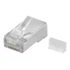 Wentronic RJ45 Wtyk Modularny Ekranowany 8P8C do Kabla Okrągłego, Luzem