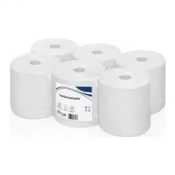 WEPA Super Soft 2-warstwowa wysokobiała ręcznik papierowy w rolce, 140 m, 198 mm, wafle tłoczone, 100% celulozy, 1 rolka (317140)