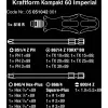 Wera 17-częściowy zestaw bitów Kraftform Kompakt 60, płaskie, Phillips, Pozidriv, TORX BO 05051042001