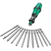 Wera 17-częściowy zestaw bitów Kraftform Kompakt 60, płaskie, Phillips, Pozidriv, TORX BO 05051042001