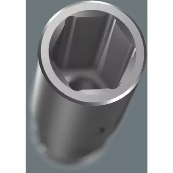 Zestaw nasad głębokich Wera 3/8 inch na magnetycznej szynie, 9-częściowy, metryczny, czarno-zielony