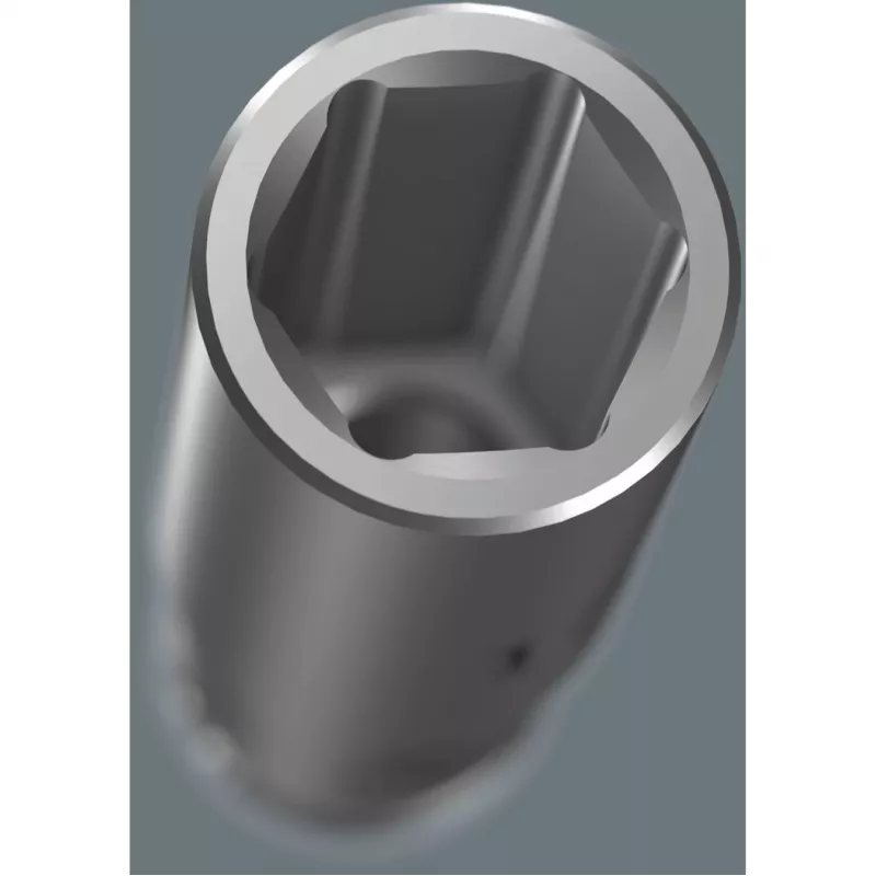 Zestaw nasad głębokich Wera 3/8 inch na magnetycznej szynie, 9-częściowy, metryczny, czarno-zielony