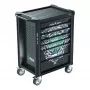 Wera 9700 Tool Rebel Workshop Trolley 1, 7 szuflad, blat ze stali nierdzewnej, zielony/czarny